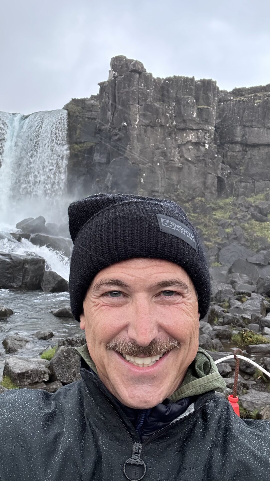 Person at Thingvellir National Park, Iceland