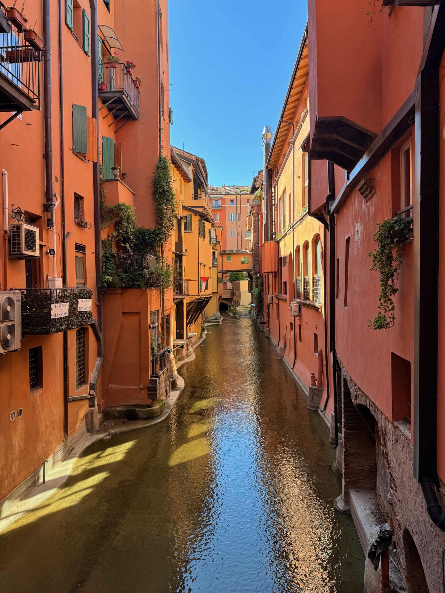 A canal in Bologna, Italy