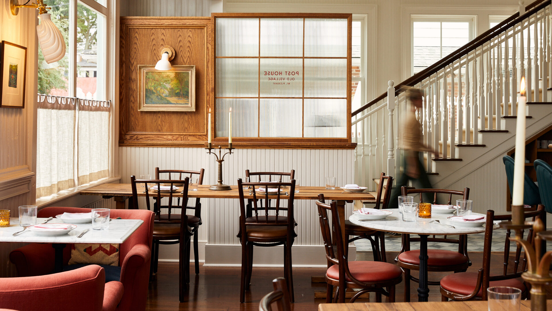 The dining room at the Post House Inn.