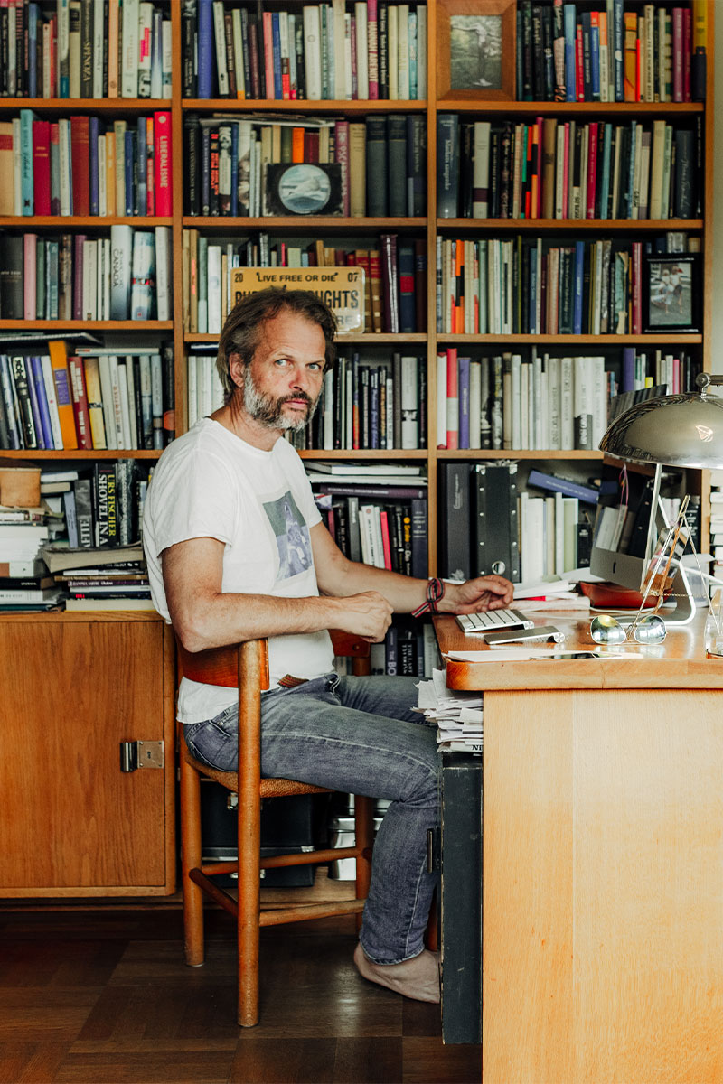 Kagge in his study at Villa Dammann, 2016.